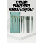 Kanonik Education 13 Parça Taşınabilir Kılıflı Profesyonel Makyaj Fırça Seti Pudra Allık Fondöten Fırçası