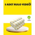 Kanonik Education 5’li Ince Işçilik Boya Rulo Seti Pürüzsüz ve Eşit Kaplama - Renkli