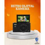Kanonik Education 75MP 5k Video Destekli Dijital Kamera 18X Zoom Çok Eksenli Stabilizasyon