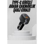 Kanonik Education Araç İçi Şarj Cihazı 38W Güç Kapasiteli Type-C Girişli Araba Çakmaklık