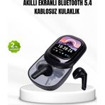 Kanonik Education Bluetooth 5.4 Kulaklık – Gürültü Engelleme ve Akıllı Ekranlı Şarj Kutusu