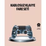 Kanonik Education Bluetooth Kablosuz Ps4 Gamepad Çift Motorlu Siyah Controller - Renkli