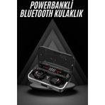 Kanonik Education Bluetooth Kulaklık Dijital Şarj Göstergeli Powerbankli Bass Özellikli Kablosuz Kulakiçi 5.1 Mikrofon