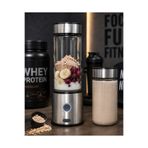 Kanonik Education Çift Hazneli Cam Blender USB Şarjlı Smoothie ve Buz Kırıcı Blender