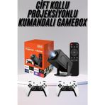 Kanonik Education Çift Kollu Game Box Projeksiyon Cihazı Kumandalı Android Tv Dahili Hoparlör