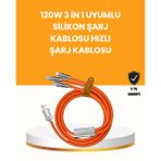 Kanonik Education Çoklu Cihaz Dostu 120 W Hızlı Şarj Kablosu – Tek Kablo ile Her Cihaz Elinizin Altında