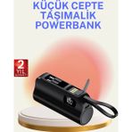 Kanonik Education Dahili Konektörlü 20W Hızlı Şarj Mini Taşınabilir Powerbank