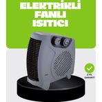Kanonik Education Güvenli Elektrikli Fanlı Isıtıcı Termostatlı Hızlı Isıtma