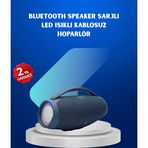 Kanonik Education Ipx5 Su Geçirmez Taşınabilir Bluetooth Hoparlör Renkli Işıklı