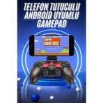 Kanonik Education Joystik Gamepad Bluetooth Telefon Tutucu Oyun Kolu Telefon Android Uyumlu
