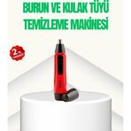 Kanonik Education Kulak Burun Tüy Temizleme Makinası Pilli Kırmızı Ergonomik
