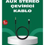 Kanonik Education Lightning to 3.5mm Aux Ses Dönüştürücü Kablo 1 Metre Stereo Uyumlu