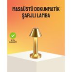 Kanonik Education Modern Metal Masa Lambası 3 Işık Renkli Kademesiz Parlaklık Ayarlı