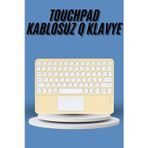 Kanonik Education Touchpad Tüm Cihazlara Uyumlu Bluetooth Klavye Touchpad Slim Kablosuz Wifi Q Klavye