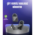 Kanonik Education Vlog Podcast ve Röportajlar İçin Kablosuz Çift Yaka Mikrofon