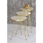 Kanonik Education Zigon Sehpa Gold Krem Tel 1044