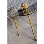 Kanonik Education Zigon Sehpa Ve Orta Sehpa Kr Set Çift Gold Bendir Metal