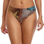 Kanpola B Beyaz Alt 3D Baskılı Kısa Yaz Mayosu Hızlı Kurur Yüzme Şortu Yüksek Bel Streç Sörf Şort Yaz Plaj Su Sporları İçin Kadın Bikini Alt