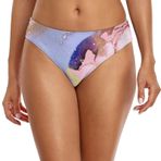 Kanpola B Sarı Alt 3D Baskılı Kısa Yaz Mayosu Hızlı Kurur Yüzme Şortu Yüksek Bel Streç Sörf Şort Yaz Plaj Su Sporları İçin Kadın Bikini Alt