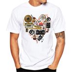 Kanpola erkek tişörtü, dar kesim, kısa kollu tişört, fitness baskılı, bisiklet yaka, atlet, kas tişörtü, sweatshirt, polo gömlek, tişört, üst, D, XXL