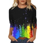 Kanpola kadın tişörtü, yazlık, bol, kısa kollu bluz, üst moda, grafiti, baskılı, yuvarlak yaka, bluz, tunik, genç, kız spor tişörtü, boş zaman gömleği, yazlık tişört, üst giyim, 1 yeşil, M