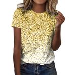 Kanpola kısa kollu bluz, kadın, 3D baskılı, yuvarlak yaka, bluz, tunik, bol yaz tişörtü, basic gömlek, tişört, genç, kız spor tişörtü, rahat gömlek, üst parça, yazlık tişört, Beyaz #1, XXL