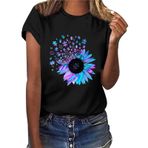 Kanpola Q Siyah Gömlek Tarz Uzun Kısa Kollu Çiçek Baskılı Tunik Yazlık Üst Giyim Yakalı Gündelik A Bluz Tarz Kadın T-shirt
