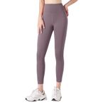 Kanpola Spor Tayt Kadın Yüksek Bel Opak Spor Pantolonu Push Up Yoga Pantolonu Karın Giderici Koşu Pantolonu Vücut Şekillendirici Tayt Slim Fit Fitness Pantolonu Antrenman Taytı, Lila-b, XL
