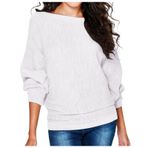 Kanpola Sweatshirt Kadın Gündelik V Yaka Tunik Bluz Tek Renkli Uzun Kollu Tişört İlkbahar Yaz Kazak Üst Giyim Zarif Bluz Gömlek Kadınlar Kızlar için Üst Giyim, Beyaz, XXL