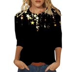 Kanpola üst giyim, kadın, yazlık bluz, tunik, 3D baskılı, kısa kollu, yuvarlak yaka, bol tunik, üst giyim, genç kız spor tişörtü, şık kazak, sweatshirt, gündelik gömlek bluz, Sarı-b, 3XL