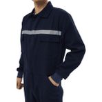 Kant 16/12 Gabardin Kumaş Bütün Kollu Tulum Lacivert - S
