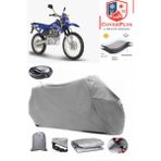 Kanuni Cheetah 125 Branda Gri Arka Çanta Uyumlu(Topcase) Motosiket Brandası Motor Örtüsü Çadır Su Geçirmez Motosiklet Kılıfı Motor Brandası,lastikli,taşıma Torbalı