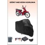 Kanuni Cup 100 S Uyumlu Siyah Motorsiklet Branda, Motor Örtüsü