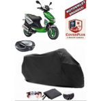 Kanuni Hussar 125 Branda Siyah Arka Çanta Uyumlu(Topcase) Motosiket Brandası Motor Örtüsü Çadır Su Geçirmez Motosiklet Kılıfı Motor Brandası,lastikli,taşıma Torbalı