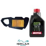 Kanuni Mati 125 Motul Yağ Ve Hava Filtre Bakım Seti Bs0007
