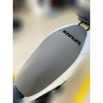 Kanuni Moped Turbo Sport Gri Kumaş Motosiklet Sele Kılıfı Logolu Penye Sele Koltuk Kılıfı-X