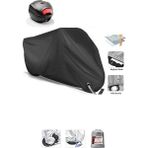Kanuni Moped Turbo Sport Için Arka Çanta ve Kilit Uyumlu Siyah Motosiklet Branda, Güvenli