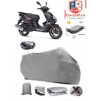 Kanuni Ronny S Branda Gri Arka Çanta Uyumlu(Topcase) Motosiket Brandası Motor Örtüsü Çadır Su Geçirmez Motosiklet Kılıfı Motor Brandası,lastikli,taşıma Torbalı