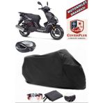 Kanuni Ronny S Branda Siyah Arka Çanta Uyumlu(Topcase) Motosiket Brandası Motor Örtüsü Çadır Su Geçirmez Motosiklet Kılıfı Motor Brandası,lastikli,taşıma Torbalı