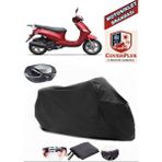 Kanuni Wiki 125I Branda Siyah Arka Çanta Uyumlu(Topcase) Motosiket Brandası Motor Örtüsü Çadır Su Geçirmez Motosiklet Kılıfı Motor Brandası,lastikli,taşıma Torbalı