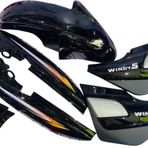 Kanuni Windy - S 125 Kaporta 3' Lü Set Siyah