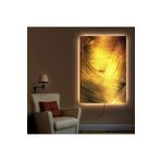 Kanvas Altin Kum Ledli Tablo 90 X 60
