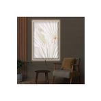 Kanvas Beyaz Arka Planli Beyaz Çiçekler Ledli Tablo 70 X 100 ZVHRKNVSLK462C100X70