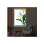 Kanvas Beyaz Arka Planli Renkli Bitkiler Modern Ledli Tablo 90 X 60
