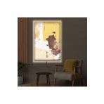 Kanvas Beyaz Üzeri Renkli Soyut Desenli Modern Ledli Tablo 50 X 70 ZVHRKNVSLK575C70X50