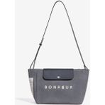 Kanvas Clutch+Bag Kadın Omuz Çantası - Gri