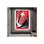 Kanvas Dalgalanan Türk Bayraği Ledli Tablo 70 X 100 ZVHRKNVSLK121C70X100