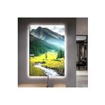 Kanvas Doğa Ve Akarsu Ledli Tablo 70 X 100