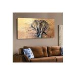 Kanvas Duvari Delen Fil Yatay Tablo 120 X 60