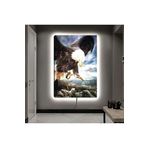 Kanvas Gökyüzü Arka Planli Kartal Ledli Tablo 90 X 60